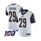 Men's Los Angeles Rams #29 Eric Dickerson White Vapor Untouchable Limited Player 100th Season Football Jersey