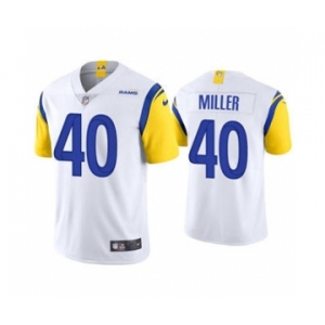 Men's Los Angeles Rams #40 Von Miller 2021 White Vapor Untouchable Limited Stitched Football Jersey