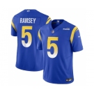 Men's Los Angeles Rams #5 Jalen Ramsey Blue 2023 F.U.S.E. Vapor Untouchable Limited Football Stitched Jersey