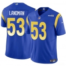 Men's Los Angeles Rams #53 Nate Landman Blue 2025 F.U.S.E. Vapor Untouchable Football Stitched Jersey