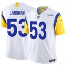 Men's Los Angeles Rams #53 Nate Landman White 2025 F.U.S.E. Vapor Untouchable Football Stitched Jersey