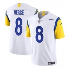 Men's Los Angeles Rams #8 Jared Verse White 2024 Draft Vapor Untouchable Football Stitched Jersey