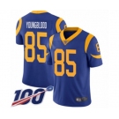 Men's Los Angeles Rams #85 Jack Youngblood Royal Blue Alternate Vapor Untouchable Limited Player 100th Season Football Jersey