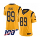 Men's Los Angeles Rams #89 Tyler Higbee Limited Gold Rush Vapor Untouchable 100th Season Football Jersey