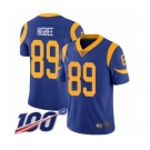 Men's Los Angeles Rams #89 Tyler Higbee Royal Blue Alternate Vapor Untouchable Limited Player 100th Season Football Jersey