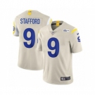 Men's Los Angeles Rams #9 Matthew Stafford Bone Stitched Football Limited Jersey