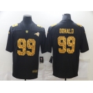 Men's Los Angeles Rams #99 Aaron Donald 2020 Black Leopard Print Fashion Limited Football Stitched Jersey