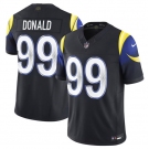 Men's Los Angeles Rams #99 Aaron Donald Black 2025 F.U.S.E. “Rivalries” Vapor Limited Football Stitched Jersey