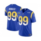 Men's Los Angeles Rams #99 Aaron Donald Blue 2023 F.U.S.E. With 4-Star C Patch Vapor Vapor Limited Football Stitched Jersey