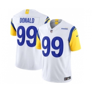 Men's Los Angeles Rams #99 Aaron Donald White 2023 F.U.S.E. Vapor Untouchable Limited Stitched Jersey