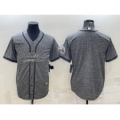 Men's Los Angeles Rams Blank Grey Gridiron Cool Base Stitched Baseball Jersey