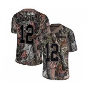 Men's Nike Los Angeles Rams #12 Joe Namath Camo Rush Realtree Limited NFL Jersey