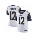 Men's Nike Los Angeles Rams #12 Joe Namath Vapor Untouchable Limited White NFL Jersey