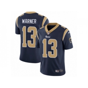 Men's Nike Los Angeles Rams #13 Kurt Warner Vapor Untouchable Limited Navy Blue Team Color NFL Jersey