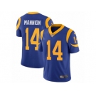 Men's Nike Los Angeles Rams #14 Sean Mannion Vapor Untouchable Limited Royal Blue Alternate NFL Jersey