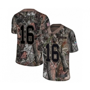 Men's Nike Los Angeles Rams #16 Jared Goff Camo Rush Realtree Limited NFL Jersey