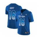 Men's Nike Los Angeles Rams #16 Jared Goff Limited Royal Blue NFC 2019 Pro Bowl NFL Jersey