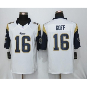 Men's Nike Los Angeles Rams #16 Jared Goff Limited White NFL Jersey