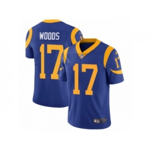 Men's Nike Los Angeles Rams #17 Robert Woods Vapor Untouchable Limited Royal Blue Alternate NFL Jersey