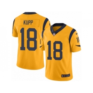 Men's Nike Los Angeles Rams #18 Cooper Kupp Limited Gold Rush NFL Jersey