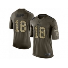 Men's Nike Los Angeles Rams #18 Cooper Kupp Limited Green Salute to Service NFL Jersey