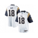 Men's Nike Los Angeles Rams #18 Cooper Kupp Limited White NFL Jersey