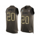 Men's Nike Los Angeles Rams #20 Lamarcus Joyner Limited Green Salute to Service Tank Top NFL Jersey