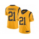 Men's Nike Los Angeles Rams #21 Nolan Cromwell Limited Gold Rush NFL Jersey