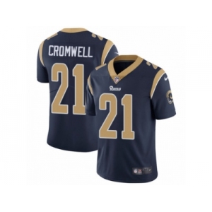 Men's Nike Los Angeles Rams #21 Nolan Cromwell Vapor Untouchable Limited Navy Blue Team Color NFL Jersey