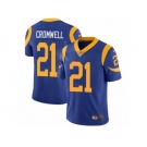 Men's Nike Los Angeles Rams #21 Nolan Cromwell Vapor Untouchable Limited Royal Blue Alternate NFL Jersey