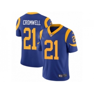 Men's Nike Los Angeles Rams #21 Nolan Cromwell Vapor Untouchable Limited Royal Blue Alternate NFL Jersey