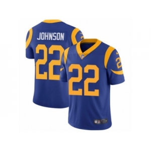 Men's Nike Los Angeles Rams #22 Trumaine Johnson Vapor Untouchable Limited Royal Blue Alternate NFL Jersey