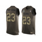 Men's Nike Los Angeles Rams #23 Nickell Robey-Coleman Limited Green Salute to Service Tank Top NFL Jersey