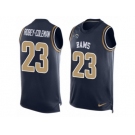 Men's Nike Los Angeles Rams #23 Nickell Robey-Coleman Limited Navy Blue Player Name & Number Tank Top NFL Jersey