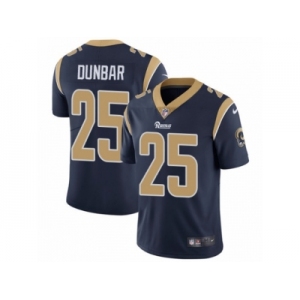 Men's Nike Los Angeles Rams #25 Lance Dunbar Vapor Untouchable Limited Navy Blue Team Color NFL Jersey