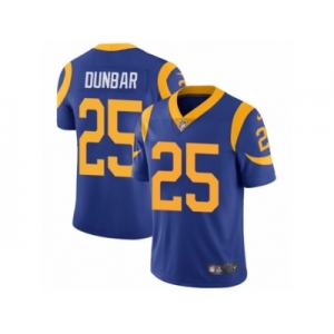 Men's Nike Los Angeles Rams #25 Lance Dunbar Vapor Untouchable Limited Royal Blue Alternate NFL Jersey