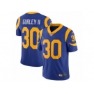 Men's Nike Los Angeles Rams #30 Todd Gurley Vapor Untouchable Limited Royal Blue Alternate NFL Jersey