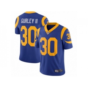 Men's Nike Los Angeles Rams #30 Todd Gurley Vapor Untouchable Limited Royal Blue Alternate NFL Jersey