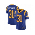 Men's Nike Los Angeles Rams #31 Mo Alexander Vapor Untouchable Limited Royal Blue Alternate NFL Jersey