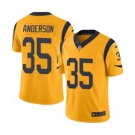 Men's Nike Los Angeles Rams #35 C.J. Anderson Limited Gold Rush Vapor Untouchable NFL Jersey