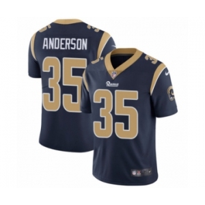 Men's Nike Los Angeles Rams #35 C.J. Anderson Navy Blue Team Color Vapor Untouchable Limited Player NFL Jersey