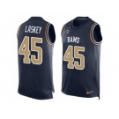 Men's Nike Los Angeles Rams #45 Zach Laskey Limited Navy Blue Player Name & Number Tank Top NFL Jersey