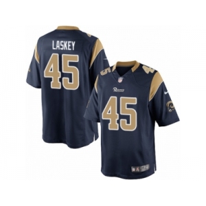 Men's Nike Los Angeles Rams #45 Zach Laskey Limited Navy Blue Team Color NFL Jersey