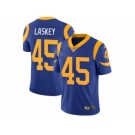 Men's Nike Los Angeles Rams #45 Zach Laskey Vapor Untouchable Limited Royal Blue Alternate NFL Jersey