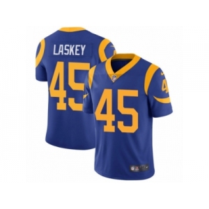 Men's Nike Los Angeles Rams #45 Zach Laskey Vapor Untouchable Limited Royal Blue Alternate NFL Jersey