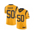 Men's Nike Los Angeles Rams #50 Samson Ebukam Limited Gold Rush NFL Jersey