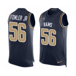 Men's Nike Los Angeles Rams #56 Dante Fowler Jr Limited Navy Blue Player Name & Number Tank Top NFL Jersey