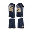 Men's Nike Los Angeles Rams #56 Dante Fowler Jr Limited Navy Blue Tank Top Suit NFL Jersey