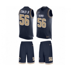Men's Nike Los Angeles Rams #56 Dante Fowler Jr Limited Navy Blue Tank Top Suit NFL Jersey