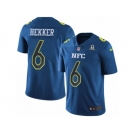 Men's Nike Los Angeles Rams #6 Johnny Hekker Limited Blue 2017 Pro Bowl NFL Jersey